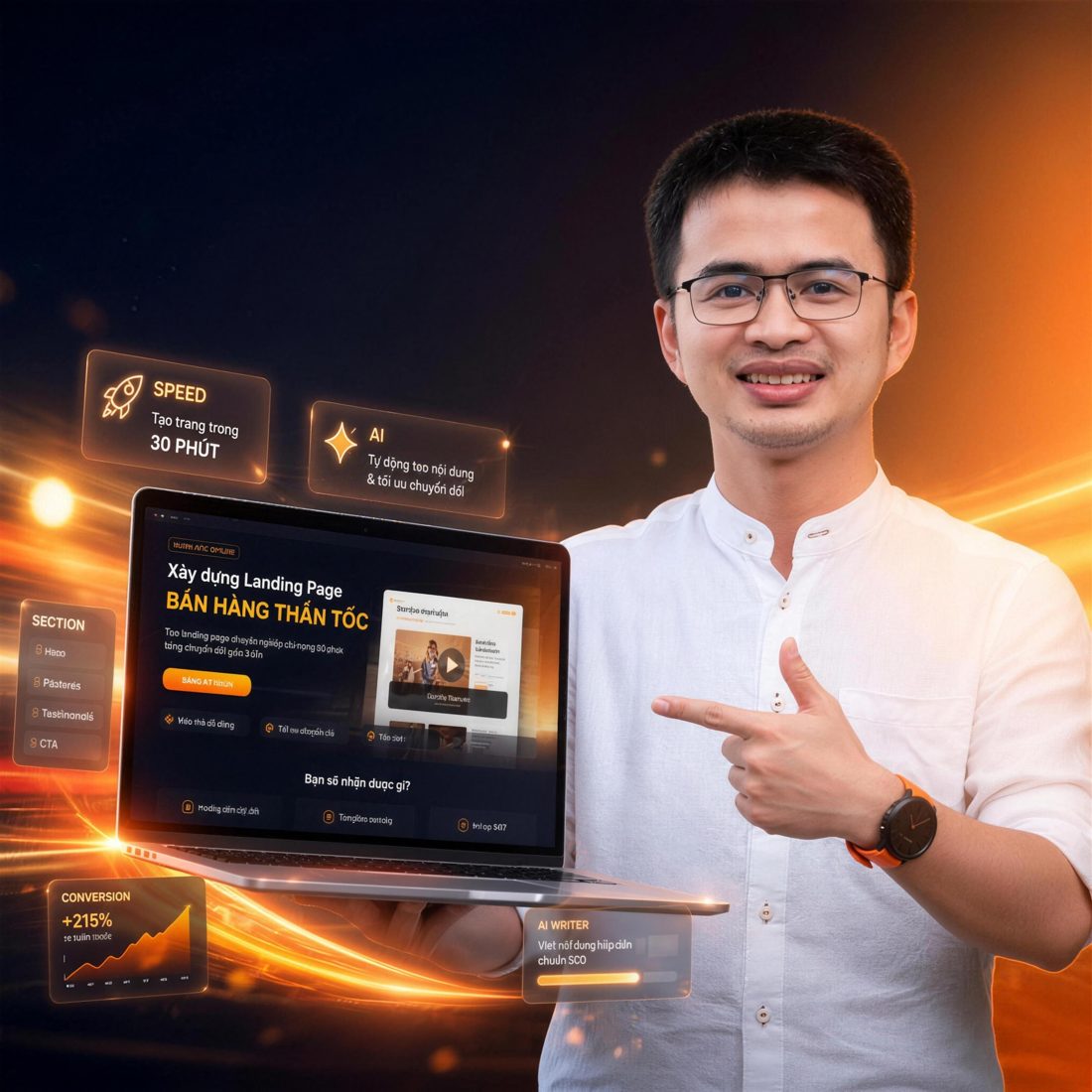 Lê Tấn Đào hướng dẫn dựng trang bán hàng bằng Claude AI